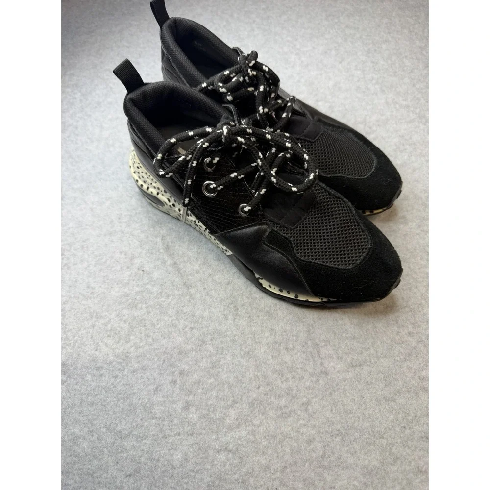 Steve Madden Cliff Women's Black/White Fashion Shoes Tennis Sneakers Size 9.5 M